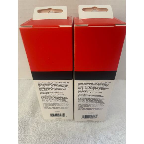 Cricut New Mug Press infusible Cherry Red Ink Sheets 4.5x12/ 2 packs - Picture 2 of 7
